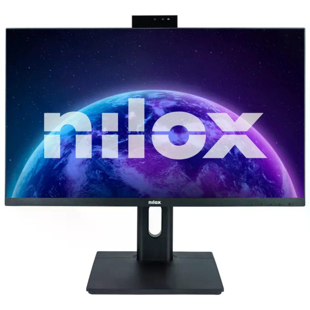 Nilox Monitor 23,8" Full HD IPS con Webcam e Altoparlanti