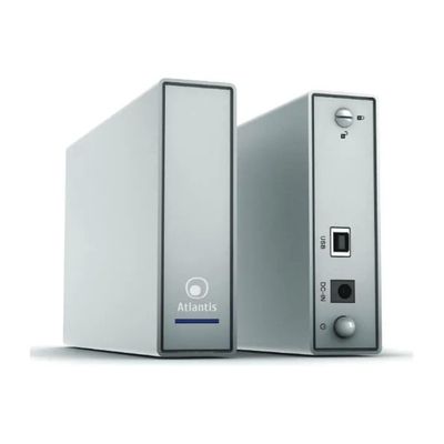 Atlantis Box Esterno USB 3.0 per HDD SATA 3,5″ fino a 6 TB, Argento Atlantis Box Esterno USB 3.0 per HDD SATA 3,5″ fino a 6 TB, Argento