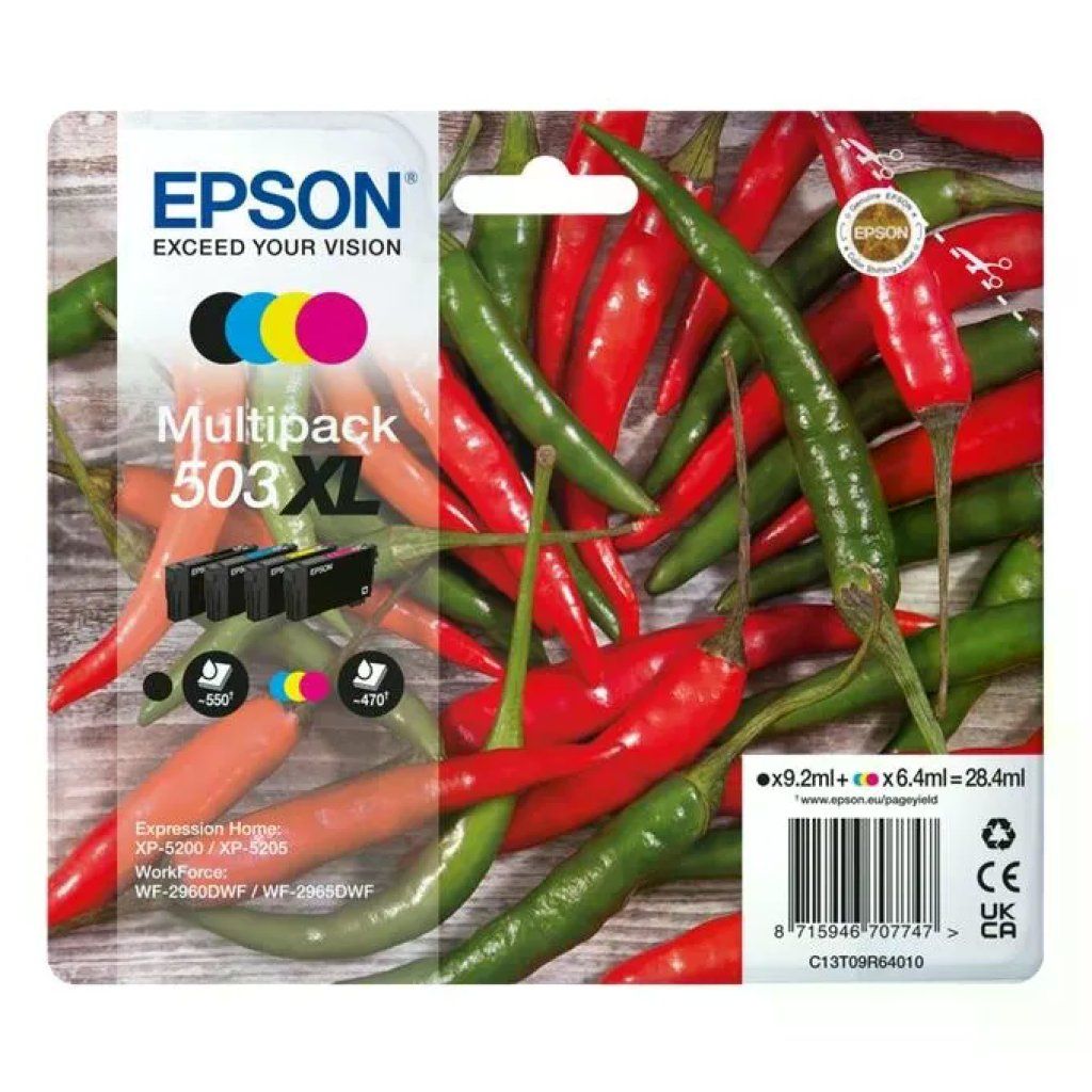 Epson 503XL Multipack Cartucce Inkjet, 4 Pezzi Epson 503XL Multipack Cartucce Inkjet, 4 Pezzi