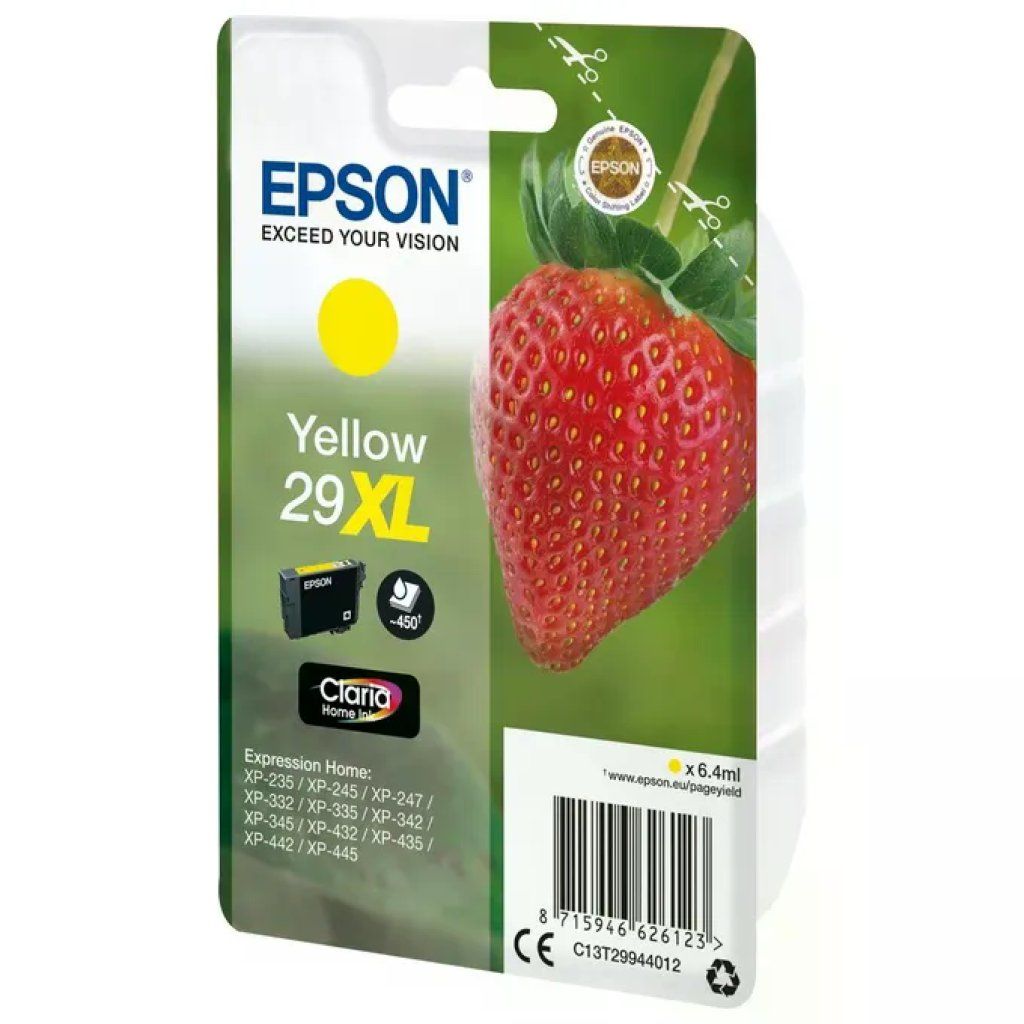 Epson Cartuccia originale Epson 29XL Giallo 6,4 ml Epson Cartuccia originale Epson 29XL Giallo 6,4 ml