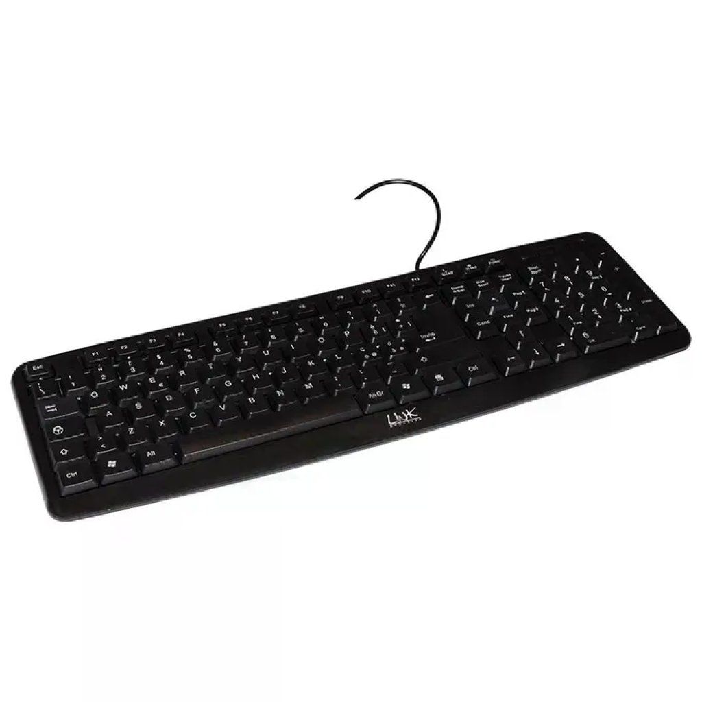 Link Led Tastiera USB con Layout Italiano, 105 Tasti, Nera Link Led Tastiera USB con Layout Italiano, 105 Tasti, Nera