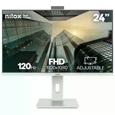 Nilox Monitor 24" IPS Full HD 120Hz con Webcam