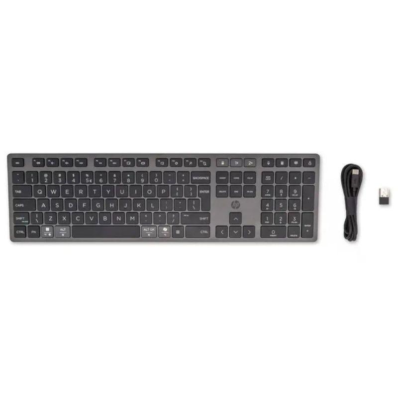HP 720 Tastiera Wireless Ricaricabile Multidispositivo QWERTY Full-Size – Nera HP 720 Tastiera Wireless Ricaricabile Multidispositivo QWERTY Full-Size – Nera
