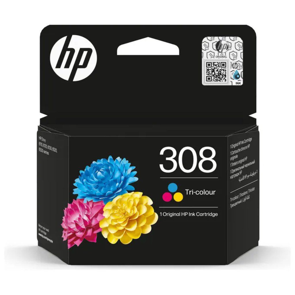 HP Cartuccia originale HP 308 tricromia