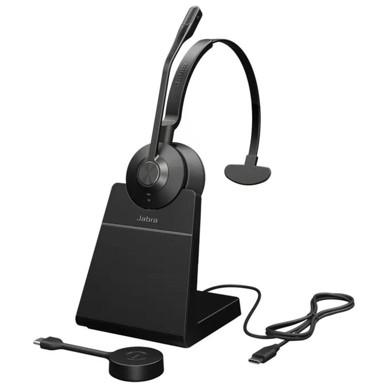 Jabra Engage 55 SE Mono Auricolare Wireless DECT USB-C Nero Jabra Engage 55 SE Mono Auricolare Wireless DECT USB-C Nero