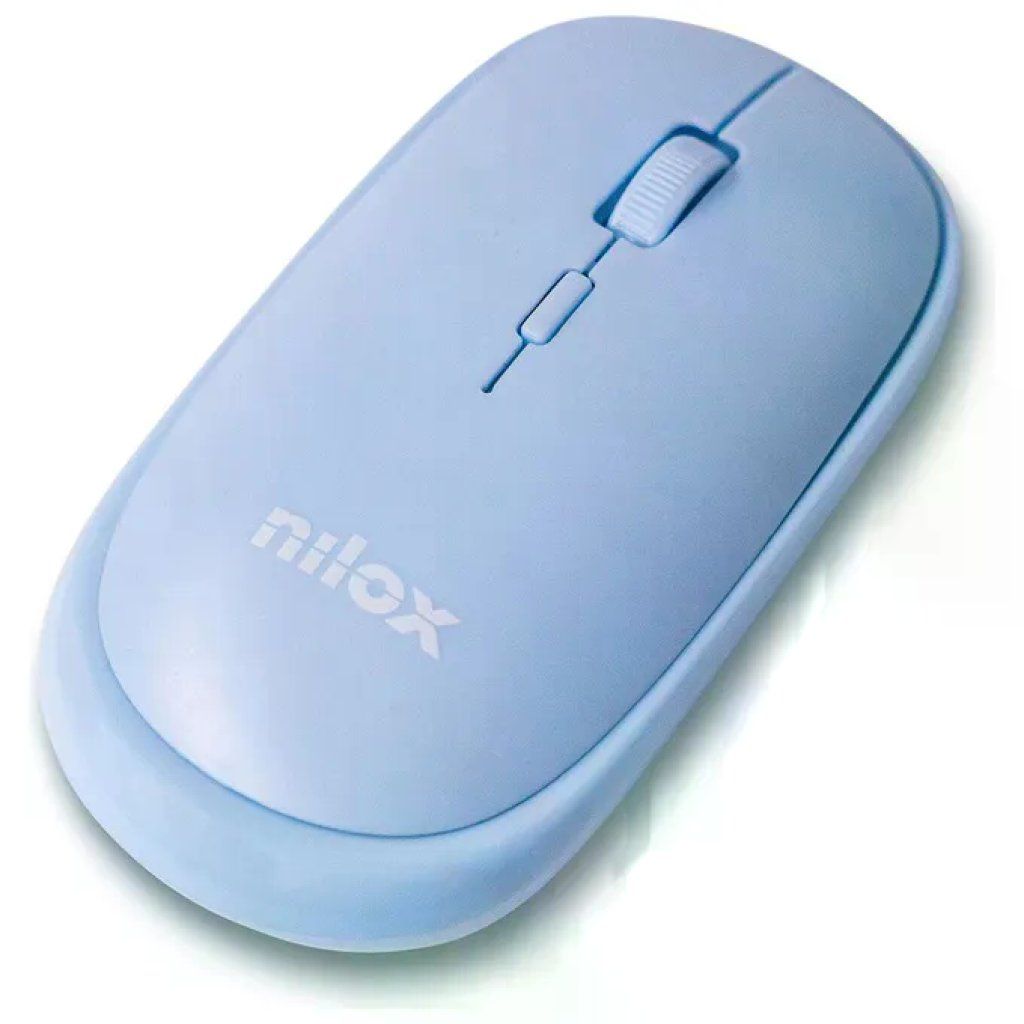 Nilox NXMOEV02 Mouse Wireless Bluetooth Azzurro