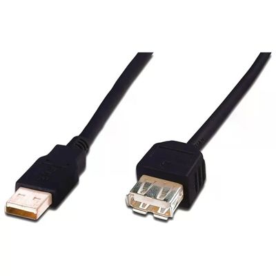 DIGITUS DK-300202-030-S Cavo USB 2.0 A Maschio/Femmina, 3 m, Nero
