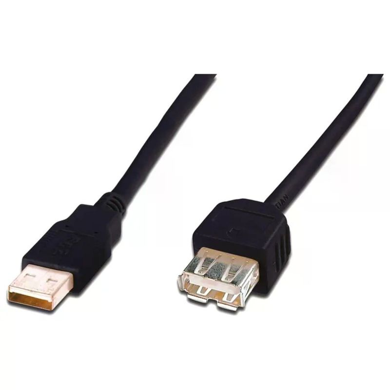 DIGITUS DK-300202-030-S Cavo USB 2.0 A Maschio/Femmina, 3 m, Nero DIGITUS DK-300202-030-S Cavo USB 2.0 A Maschio/Femmina, 3 m, Nero