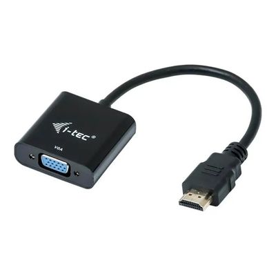 I-tec HDMI2VGAADA Adattatore Video HDMI VGA 1920x1080 60Hz uscita audio 3,5 mm cavo 0,15 m colore Nero I-tec HDMI2VGAADA Adattatore Video HDMI VGA 1920x1080 60Hz uscita audio 3,5 mm cavo 0,15 m colore Nero