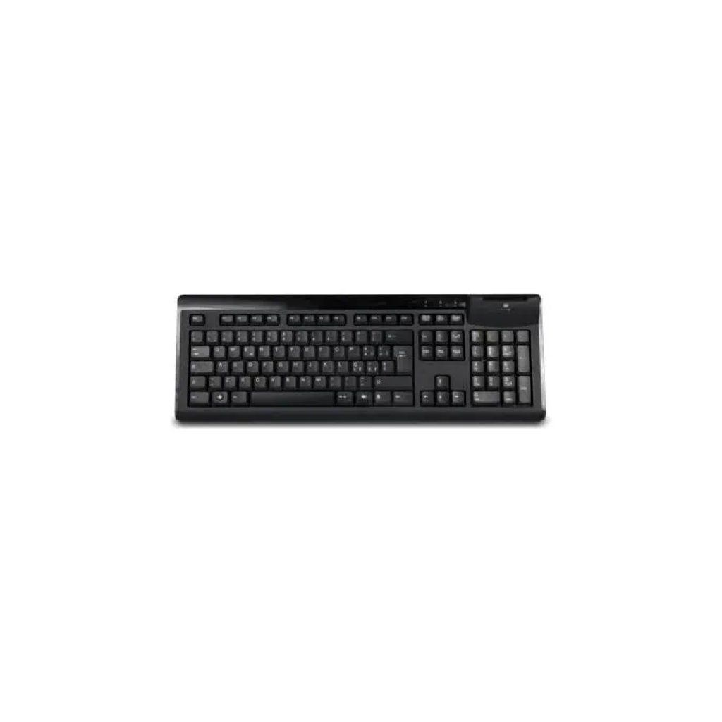 Hamlet XKKITASCR Tastiera USB con Lettore Smart Card Integrato Italiano QWERTY Silenziosa Nero Hamlet XKKITASCR Tastiera USB con Lettore Smart Card Integrato Italiano QWERTY Silenziosa Nero