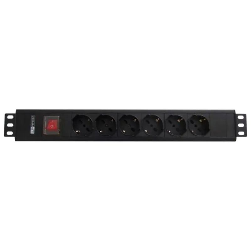 EMINENT PDU Rack 1,5U con 6 Prese Schuko/Italiane