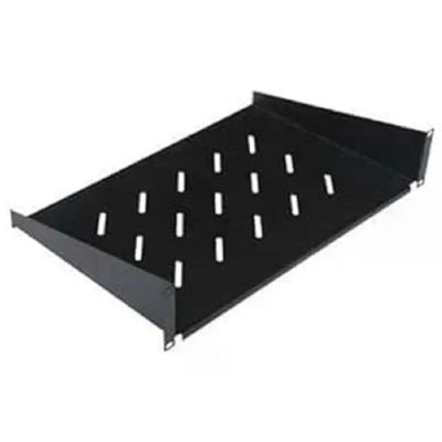 WP Europe Mensola Fissa 2U per Rack 19" – Profondità 35 cm, Nero