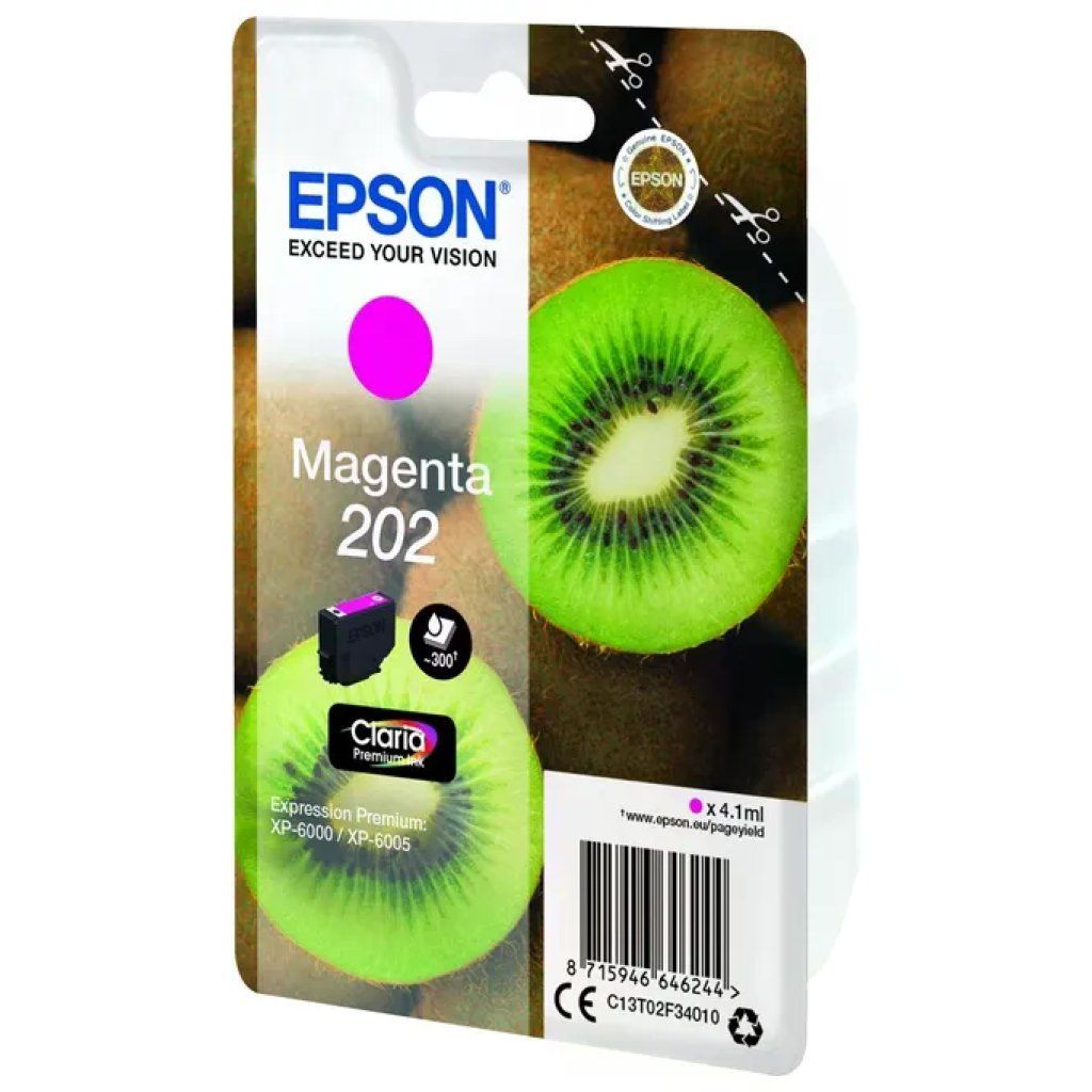 Epson 202 Kiwi Cartuccia Inkjet Magenta 4,1 ml Epson 202 Kiwi Cartuccia Inkjet Magenta 4,1 ml