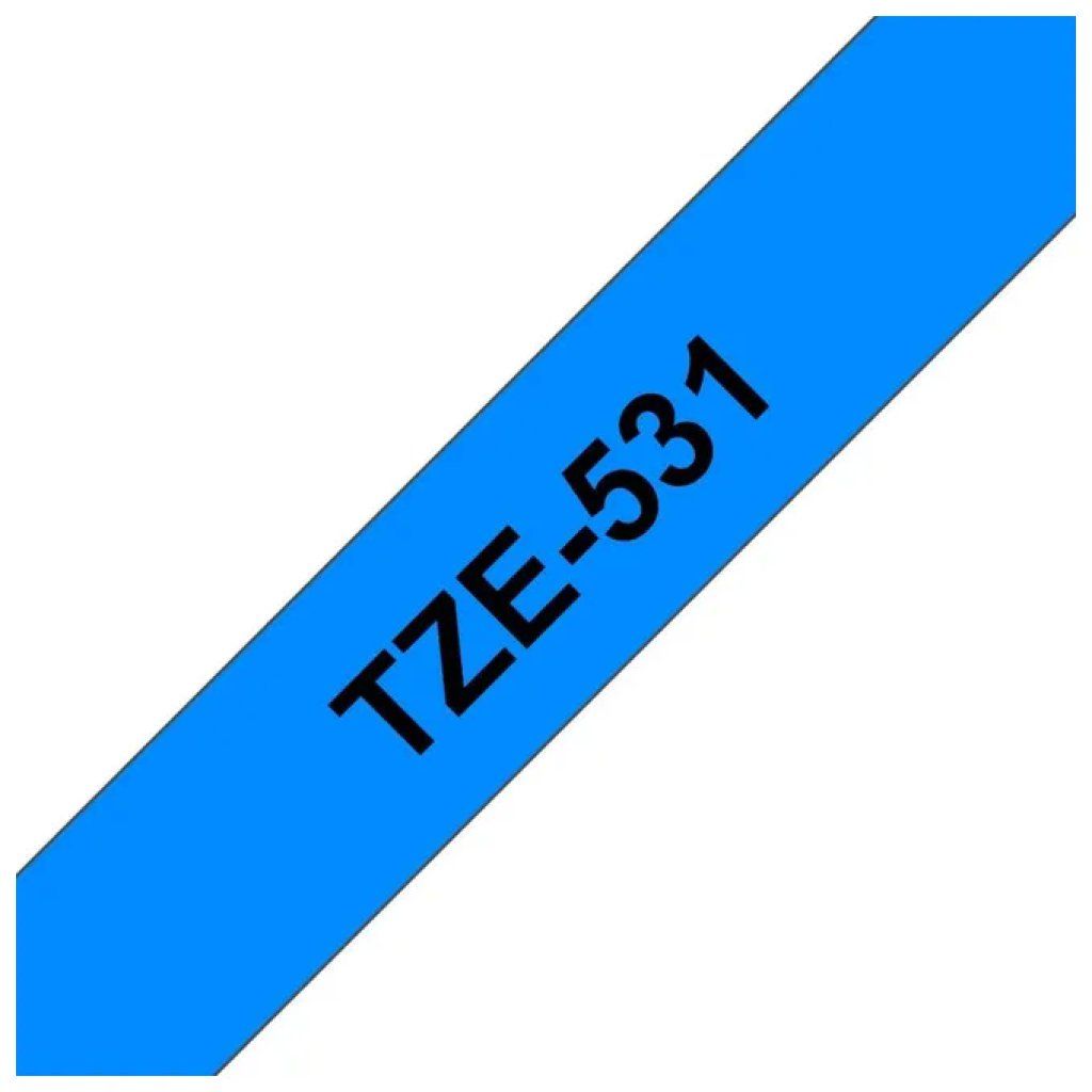 BROTHER Nastro originale Brother TZe-531, nero su blu, 12 mm