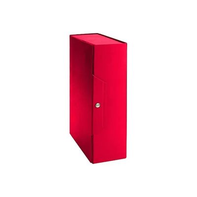 Brefiocart Set 5 Cartelle Progetto Rosse 25 × 35 cm, Dorso 6 cm