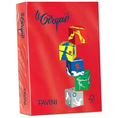CARTOTECNICA FAVINI Favini Le Cirque – Risma di carta rossa scarlatta A4, 80 g/m²