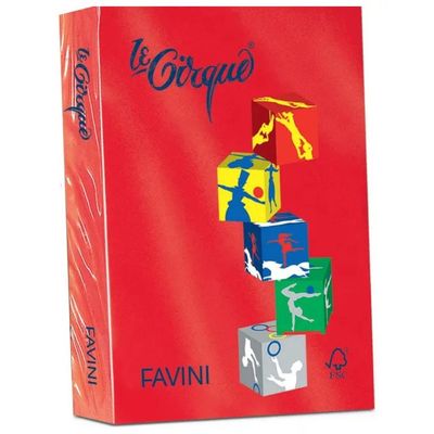 CARTOTECNICA FAVINI Favini Le Cirque – Risma di carta A4 rosso scarlatto, 80 g/m²