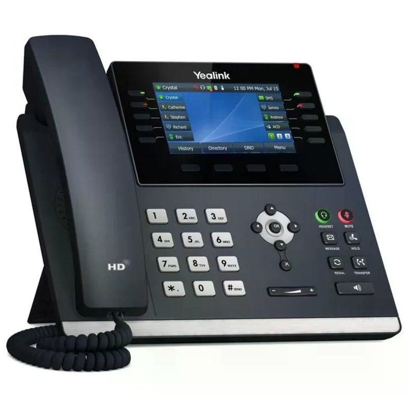 Yealink SIP-T46U Telefono IP Gigabit con display a colori da 4,3"