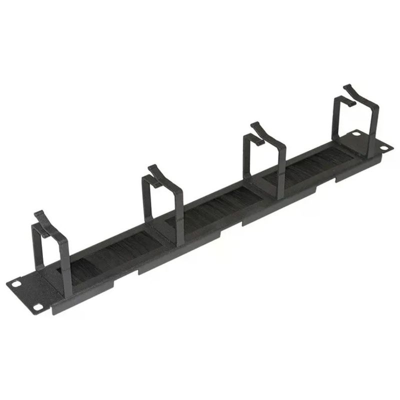 LINK LKCOPBRN Listello Guidacavi Rack 19 LINK LKCOPBRN Listello Guidacavi Rack 19" 1U con 4 Anelli e Spazzola, Grigio