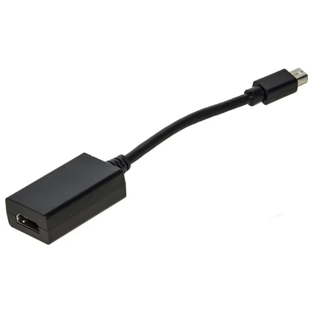 LINK LKADAT123 Adattatore Mini DisplayPort a HDMI, Full HD 1080p, Nero