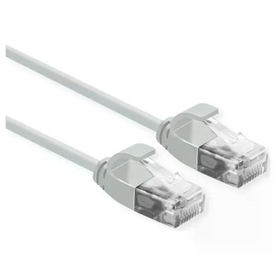 ROLINE VALUE Cavo Ethernet Cat6a U/UTP RJ45, grigio, 2 m