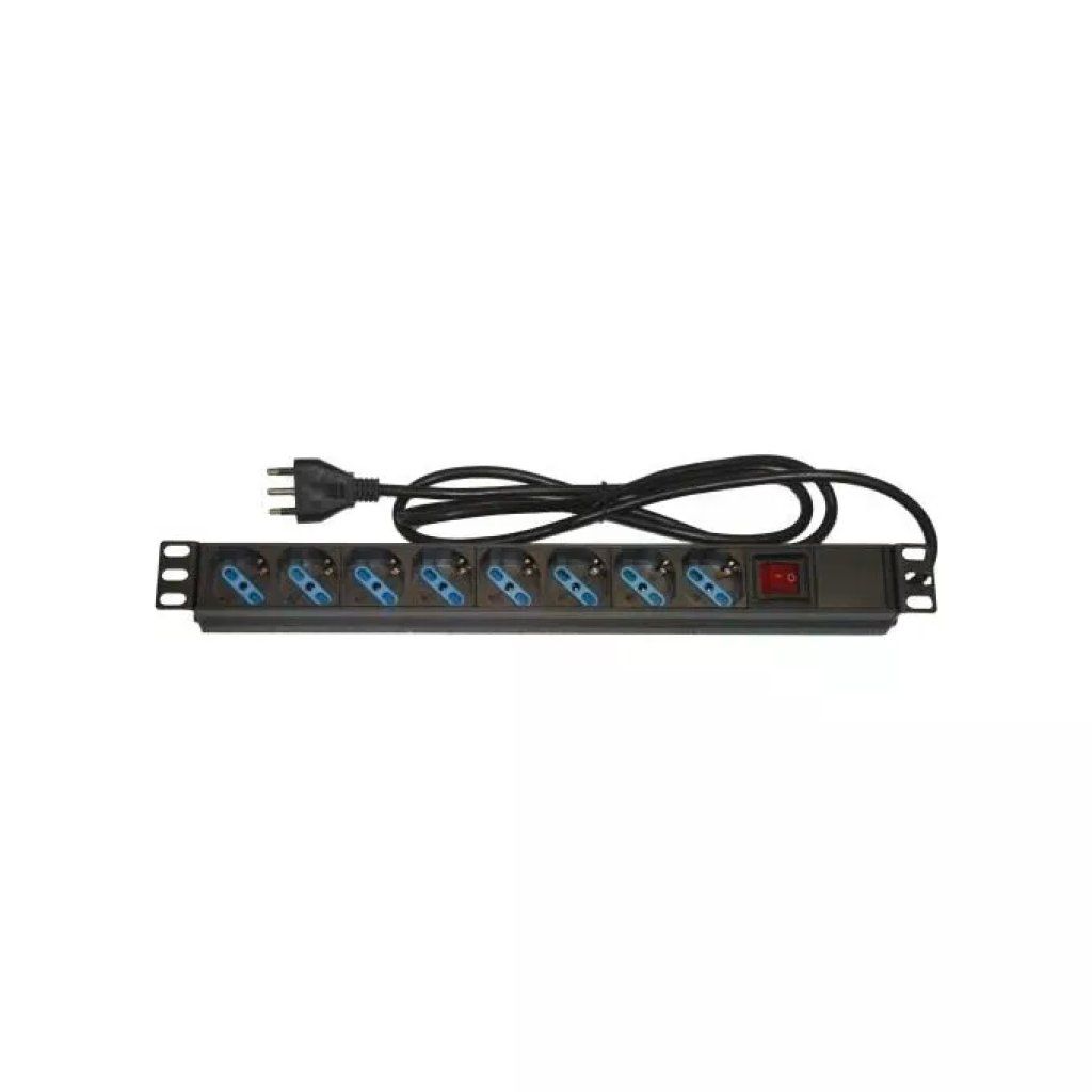 Link LK10051 Multipresa Rack 19 Link LK10051 Multipresa Rack 19" con 8 Prese Universali