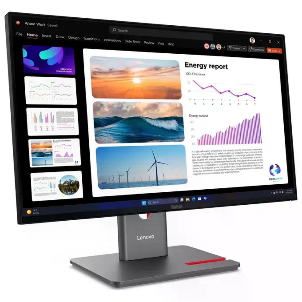Lenovo ThinkVision P24Q-40 Monitor 23,8" QHD IPS 120Hz