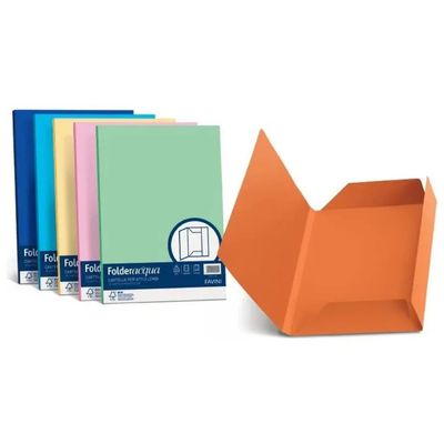 CARTOTECNICA FAVINI Favini Luce&Acqua – 25 cartelline a 3 lembi rosso scarlatto