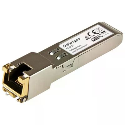 StarTech.com GLCTST Cisco GLC-T Compatibile Ricetrasmettitore SFP 1000 Mbit-s Rame RJ45 100 m colore Argento StarTech.com GLCTST Cisco GLC-T Compatibile Ricetrasmettitore SFP 1000 Mbit-s Rame RJ45 100 m colore Argento