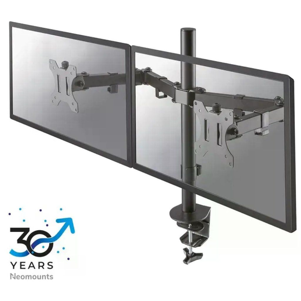 NEWSTAR Neomounts FPMA-D550DBLACK Braccio Doppio per Monitor da Scrivania, 10–32", Nero