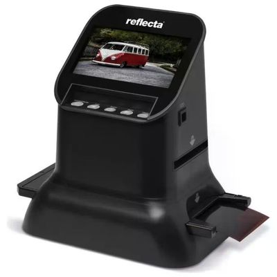 Reflecta X66-SCAN Scanner per Pellicole e Foto, 14 MP, Display IPS 4,3", USB 2.0, HDMI e SD, Nero