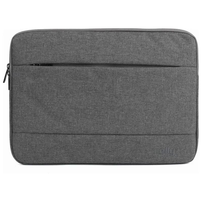 Celly Nomad Sleeve 15GR – Custodia grigia per notebook fino a 16 pollici