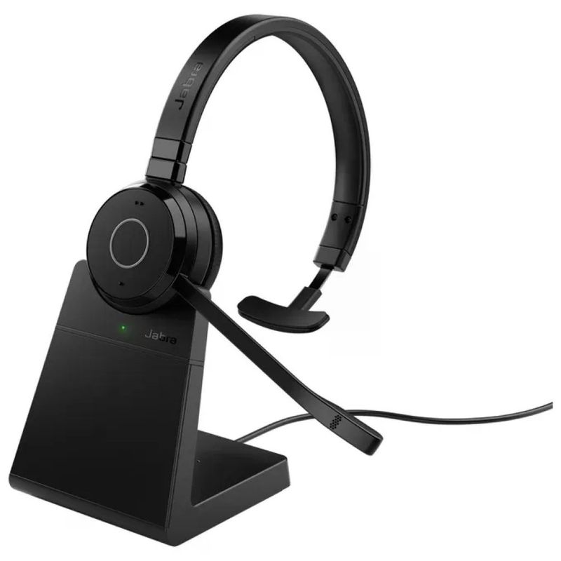 Jabra Evolve 65 TE Auricolare Mono Bluetooth 5.2 con Base di Ricarica Jabra Evolve 65 TE Auricolare Mono Bluetooth 5.2 con Base di Ricarica