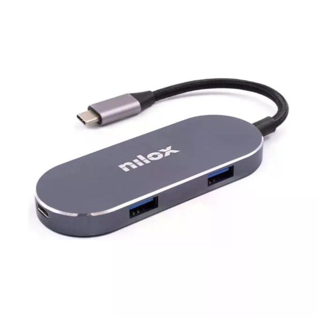 Nilox NXDSUSBC01 Mini Docking Station USB-C con HDMI, 3 USB e Power Delivery 87 W Nilox NXDSUSBC01 Mini Docking Station USB-C con HDMI, 3 USB e Power Delivery 87 W