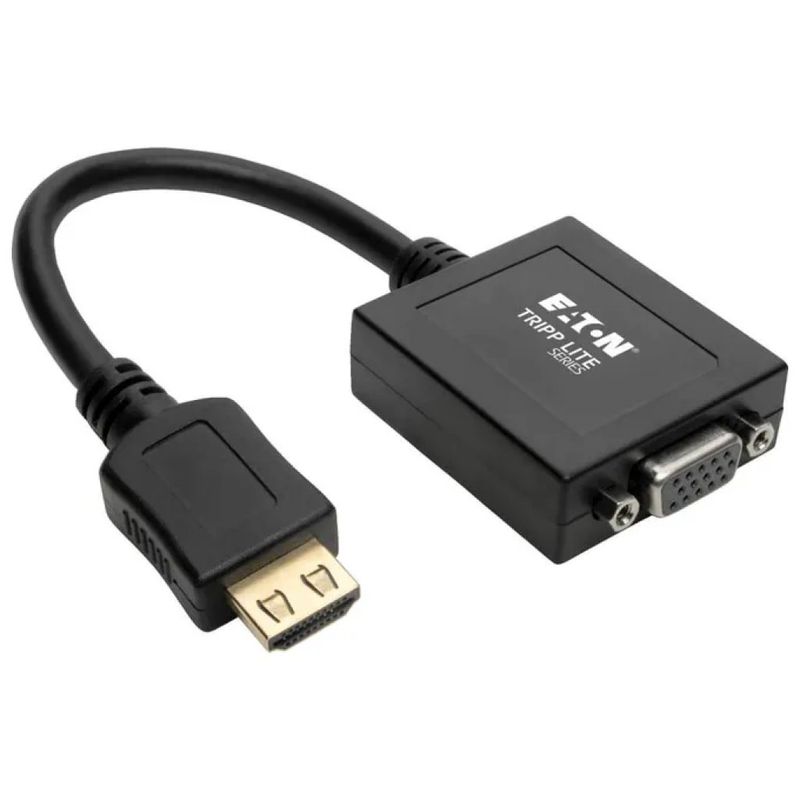EATON Tripp Lite P131-06N – Adattatore HDMI a VGA con Audio, 15 cm, Nero EATON Tripp Lite P131-06N – Adattatore HDMI a VGA con Audio, 15 cm, Nero