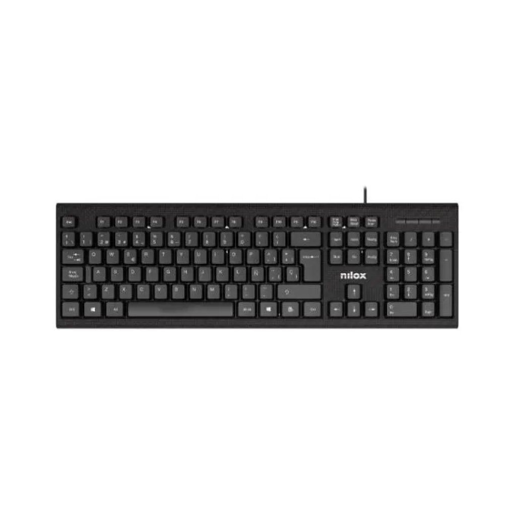 Nilox NXKBIT000011 – Tastiera USB nera, layout italiano Nilox NXKBIT000011 – Tastiera USB nera, layout italiano