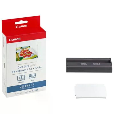 Canon KC-18IF Set Carta Adesiva e Inchiostro, 18 Fogli Canon KC-18IF Set Carta Adesiva e Inchiostro, 18 Fogli
