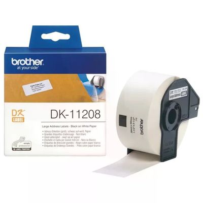 Brother DK-11208 Etichette Indirizzi 38 × 90 mm, 400 pezzi