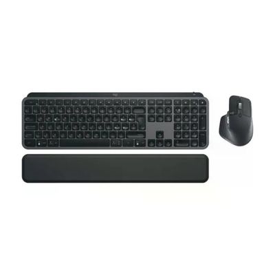 Logitech MX Keys S Combo Kit Tastiera e Mouse Wireless QWERTY Italiano, Grafite