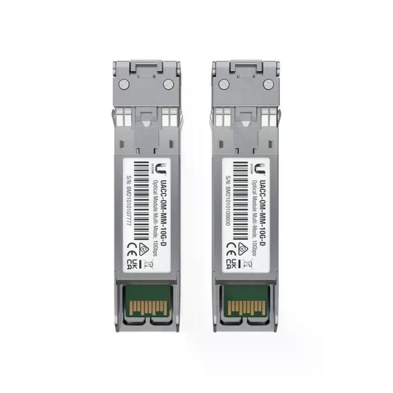 Ubiquiti UACC-OM-MM-10G-D-2 Coppia di moduli SFP+ 10G, fibra multimodale LC, 850 nm