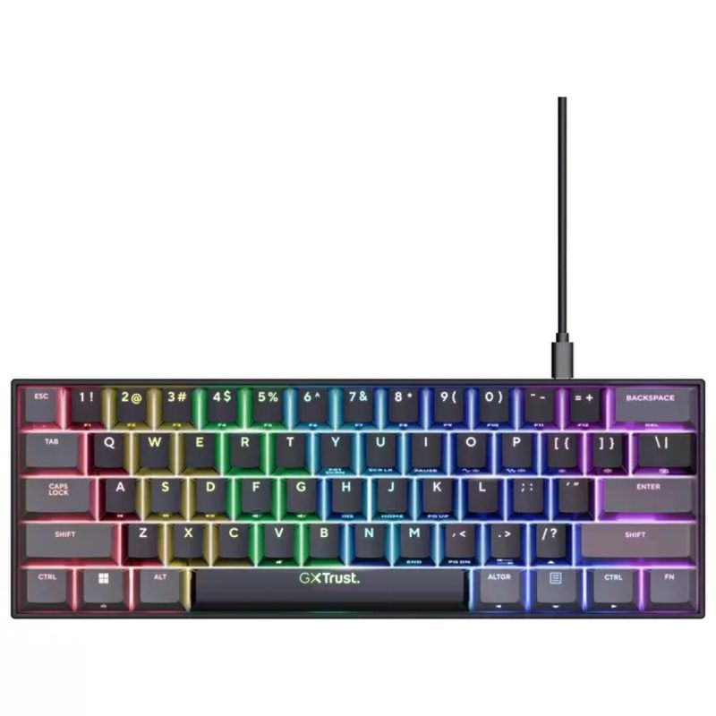 Trust GXT 867 Acira Tastiera Gaming Meccanica 60% QWERTY ITA