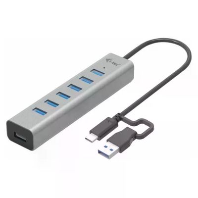 I-TEC Hub USB-C Metallico a 7 Porte USB 3.0 I-TEC Hub USB-C Metallico a 7 Porte USB 3.0