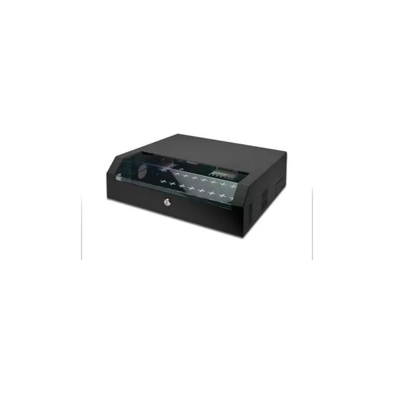 DIGITUS DN-19 04U-PB-1 Armadio Rack da Parete 4U, 30 kg, IP20, Grigio