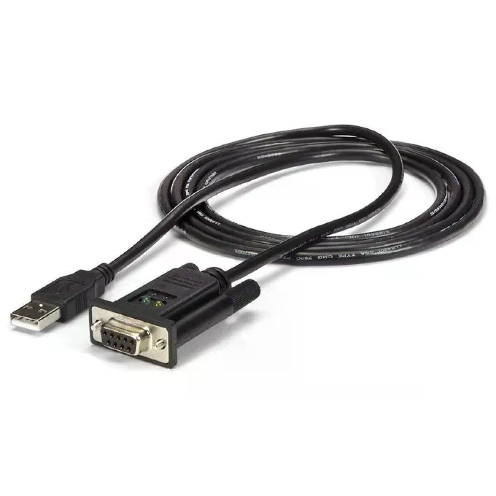 STARTECH.COM StarTech ICUSB232FTN – Adattatore USB a RS232 DB9 Null Modem, FTDI, 1,8 m