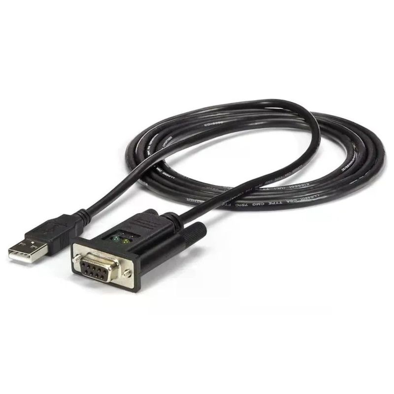 STARTECH.COM StarTech ICUSB232FTN – Adattatore USB a RS232 DB9 Null Modem, FTDI, 1,8 m