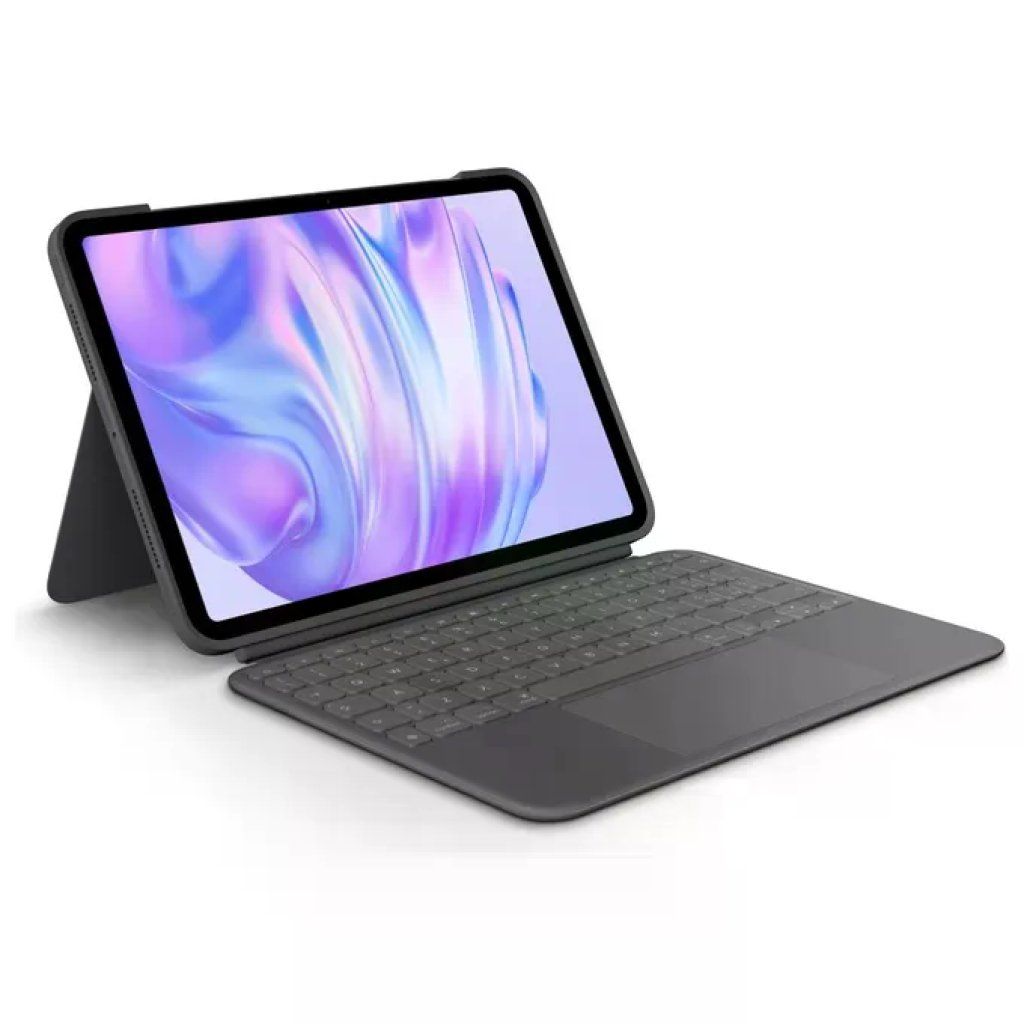 Logitech Combo Touch per iPad Pro – Tastiera QWERTY italiana con trackpad, Grafite