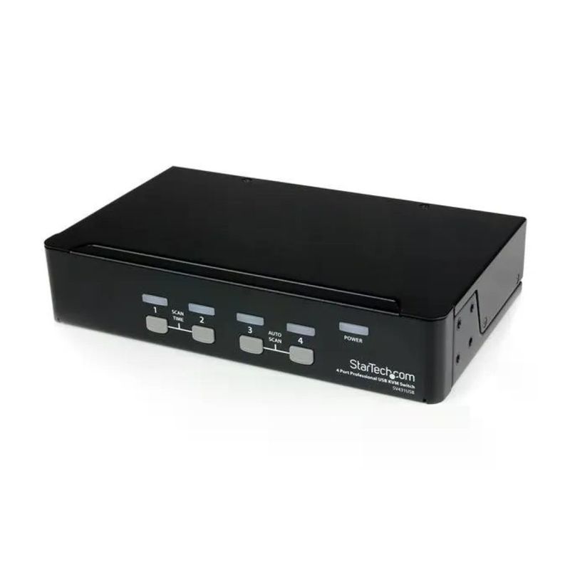 STARTECH.COM Switch KVM StarTech.com VGA USB a 4 porte con hub USB 2.0 STARTECH.COM Switch KVM StarTech.com VGA USB a 4 porte con hub USB 2.0