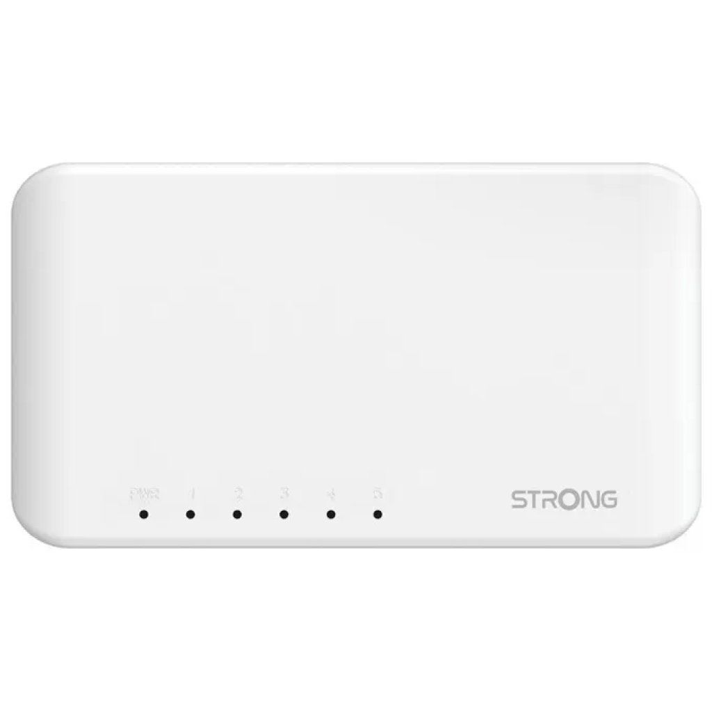STRONG SW5000P Switch Gigabit Ethernet 5 Porte Bianco