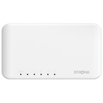 STRONG SW5000P Switch Gigabit Ethernet 5 Porte Bianco STRONG SW5000P Switch Gigabit Ethernet 5 Porte Bianco