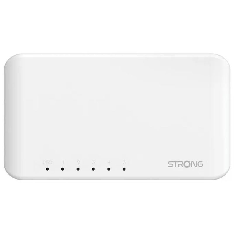 STRONG SW5000P Switch Gigabit Ethernet 5 Porte Bianco
